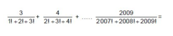 Question image for can you please explain how ans is 2009! – 2! / 2!